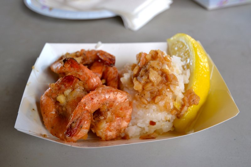 Mmmm . . . shrimp from Giovanni's Shrimp Truck