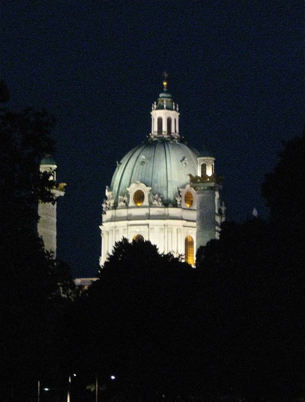 Karlskirche at night