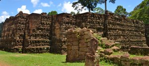 Wall in Angkor Thom