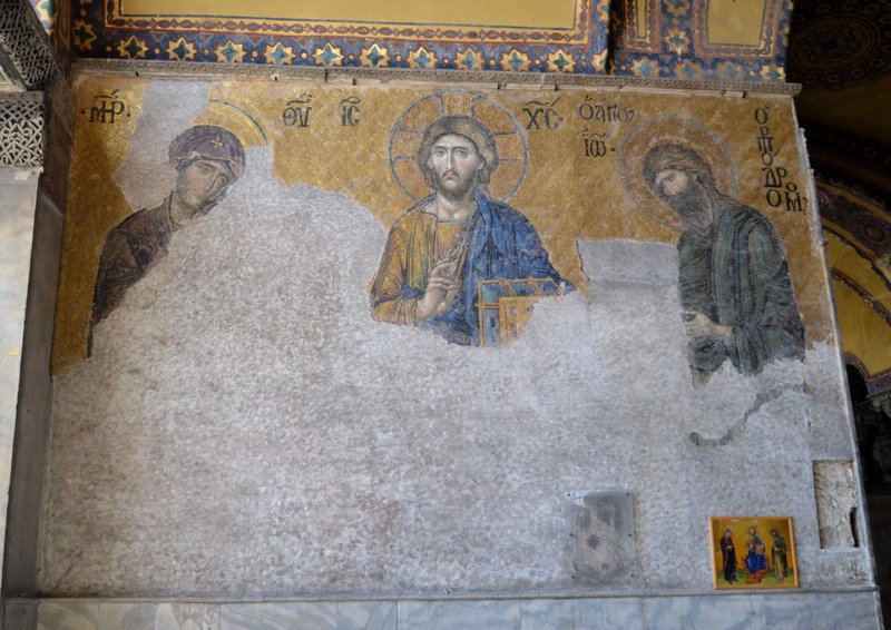 Mosaic in Hagia Sofia