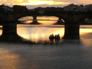 Arno at sunset