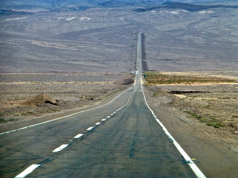 View of the open road outside San Pedro