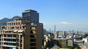 View from my apartment in Santiago