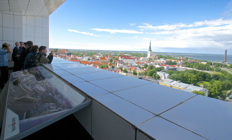 View of Tallinn from Hotel Viru - KGB lookout