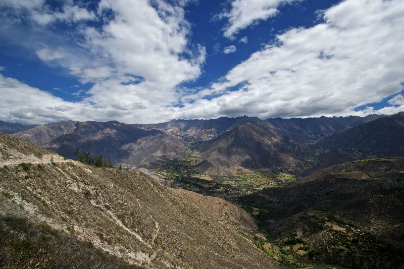 View of Pato canyon driving back to Huaraz from Santa Cruz trek