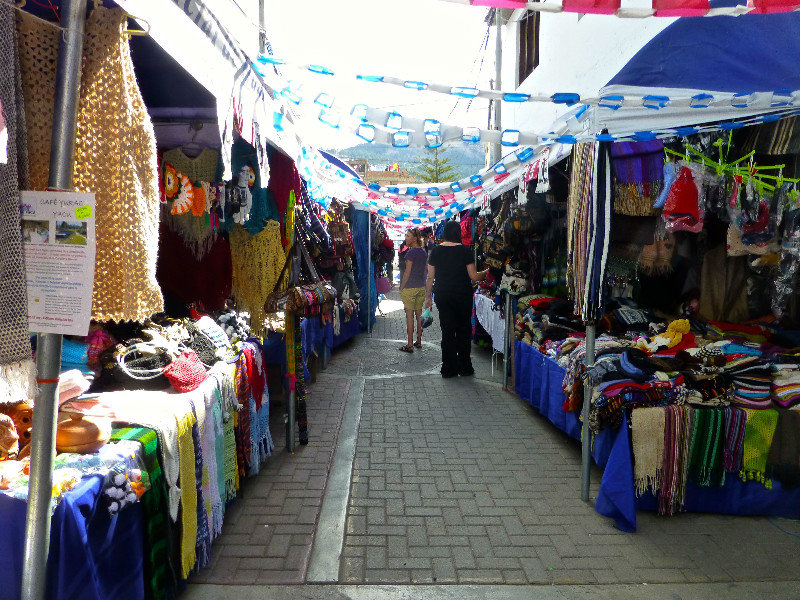 Market across from main square in Huaraz