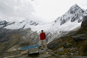 The Punta Union Pass at 4750 meters the highest point on the Santa Cruz trek