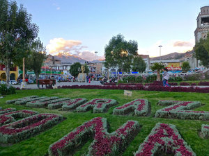 Main square in Huaraz