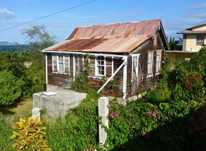 Traditional house in Winward, Carriacou