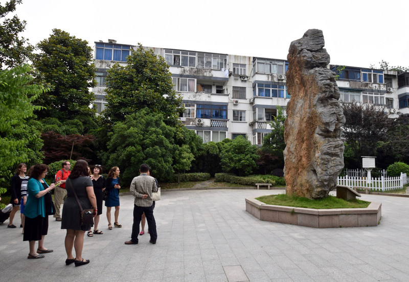 Million dollar rock at Suzhou Zhenhua Middle School 