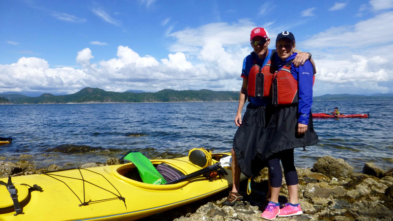 Kayaking from Quadra Island