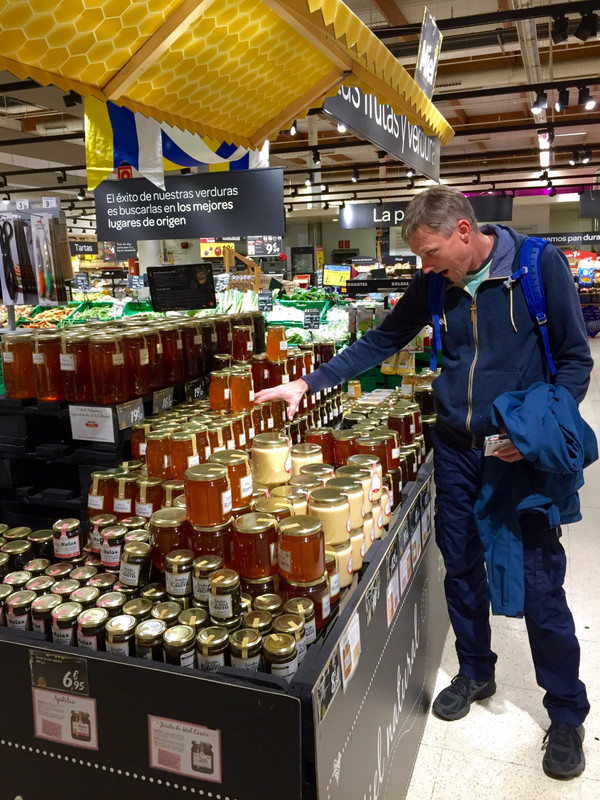 Getting honey in Las Palmas
