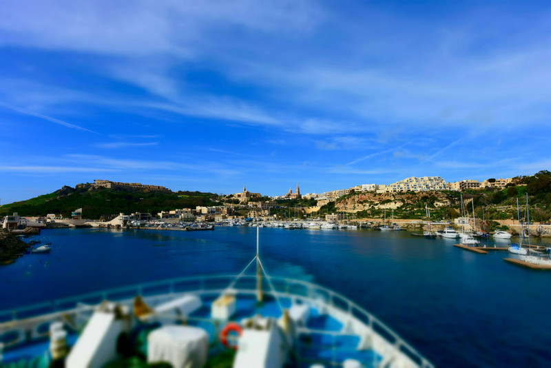 Sailing back to Malta from Gozo