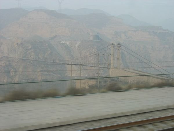 Old bridge over the Yellow River