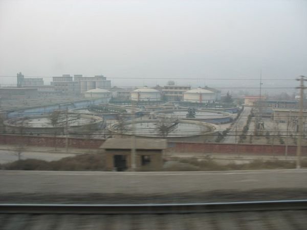 Industrial landscape outside Lanzhou