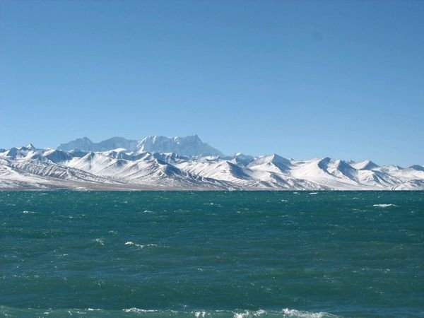 Namtso surrounded by mountains