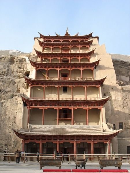 The housing of the giant Maitreya statue