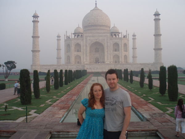 .....this is us and the Taj Mahal...