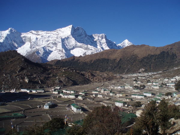 View looking down on Khumjung