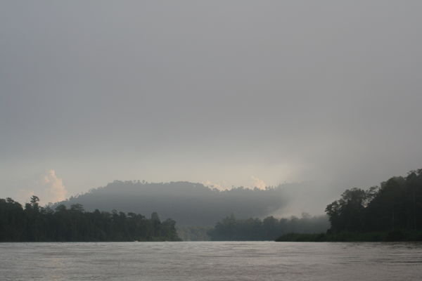 Misty scenes on the river trip