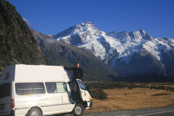 Cabbie, the van and the Mt Cook region