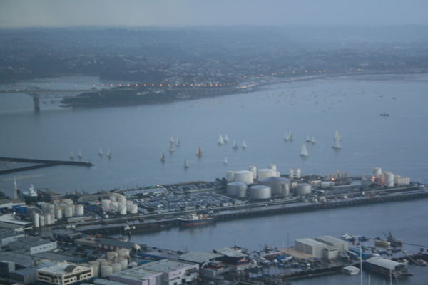 Looking out from sky tower