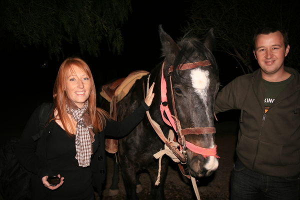 We pose with my horse .....