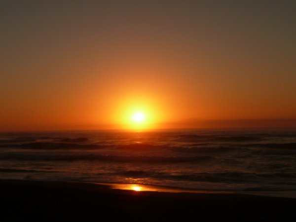Sunset on the beach