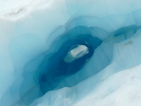 Beautiful Blue Ice Cave