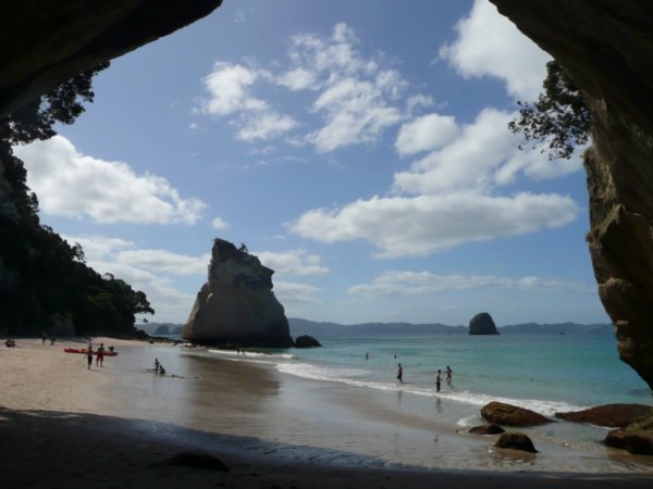 Through Cathedral Cove
