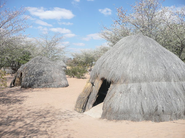 Our dung hut Botswana