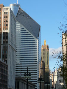 Looking toward the Magnificent Mile
