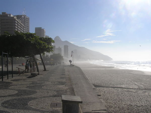 Beach in morning at Rio