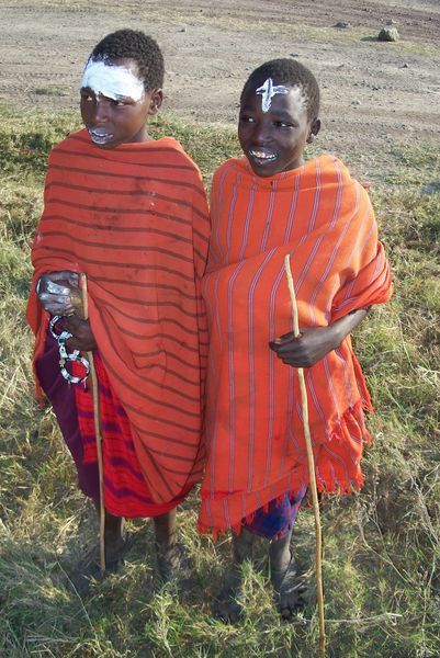Wannabe Maasai warriors