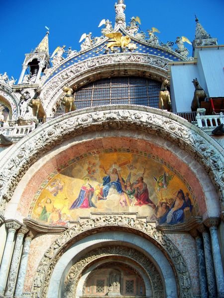 Entry to 11th-century St. Mark's Basilica