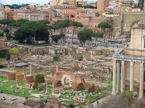 Ruins of the Forum of the Roman Empire, 500 BC to AD 500