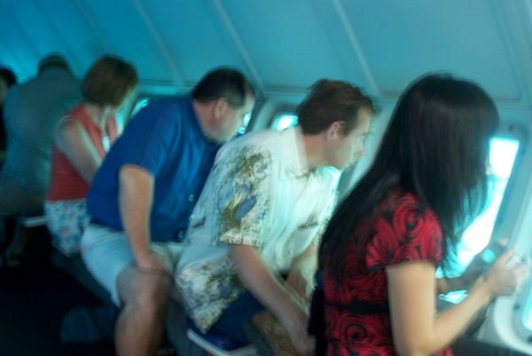 Viewing the undersea wonders in the semi-submersible