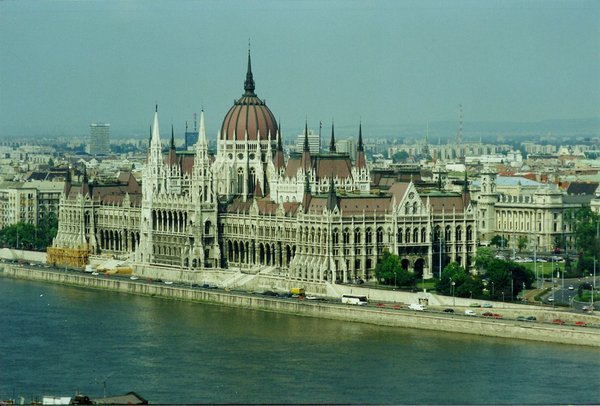 Parliament in Budapest--one of the largest in Europe