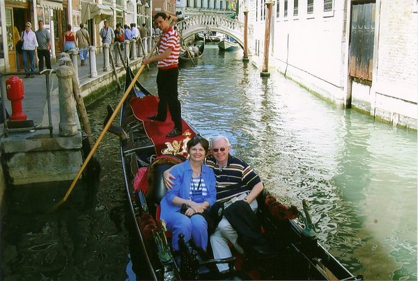 Gondola ride on the canals of Venice