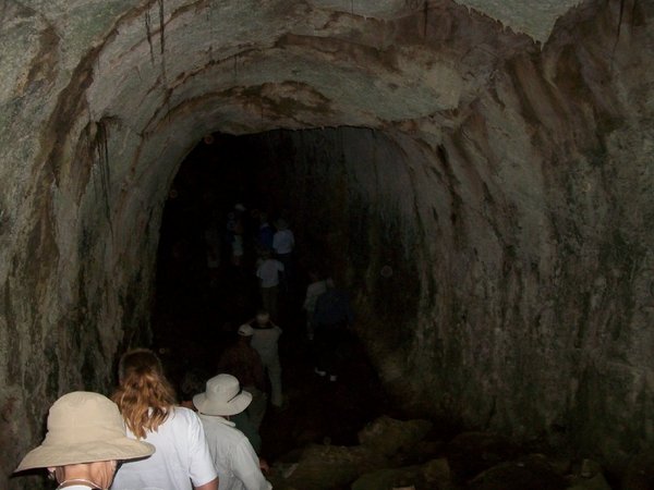 lava tunnel on Santa Cruz Island