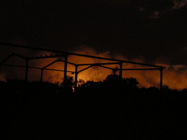 Bush Fires At Night