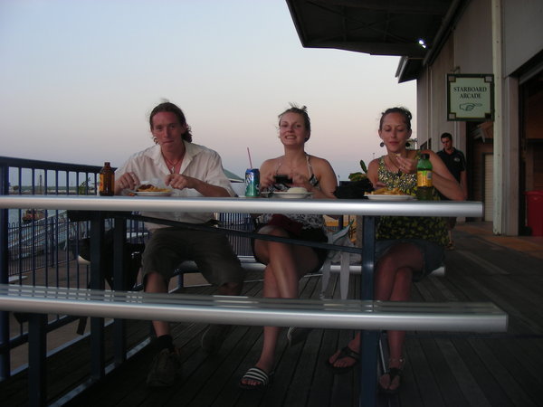 Dinner at The Wharf, Back in Darwin