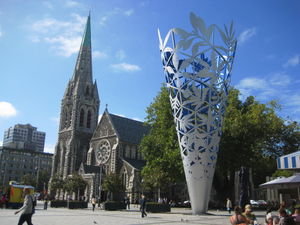 Christchurch, end of my trip, but I met two girls again which made the stay in a big city quiet pleasant
