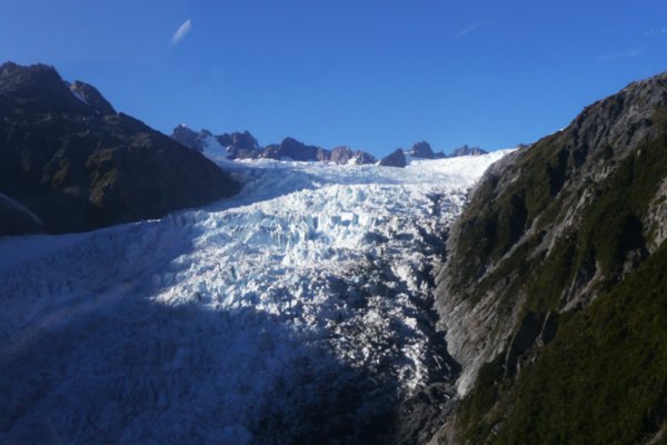 Fran Jozef Glacier - Helicopter View