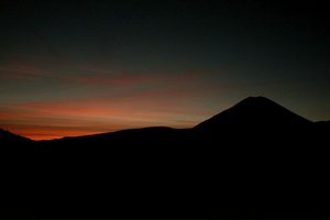 Mount Doom im Abendlicht