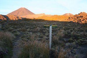 Start zur schwierigsten und spannendsten Etappe, Mangatepopo Hut ueber die Vulkane, sechs Stunden