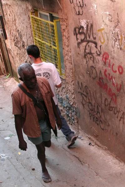 Walking up the Favela