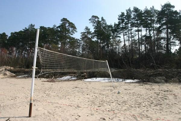 The stage of our first beachvolley-game of the year