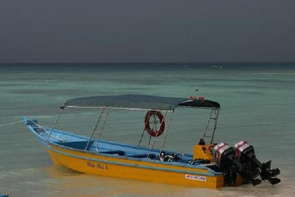 Dive boat on Pulau Perhentian Besar