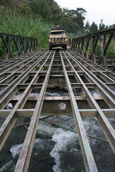 Skeleton-Bridge on the way to Mt. Wilhelm